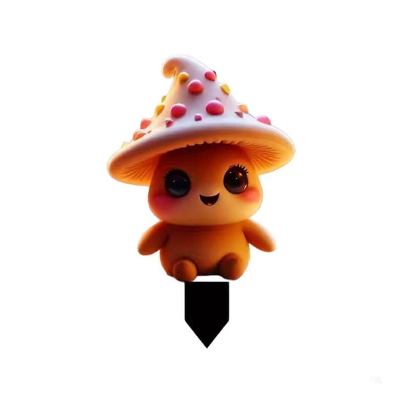 Acrylic Garden Floor Plug Creative Waterproof Mushroom Statue Sculptures A2BB