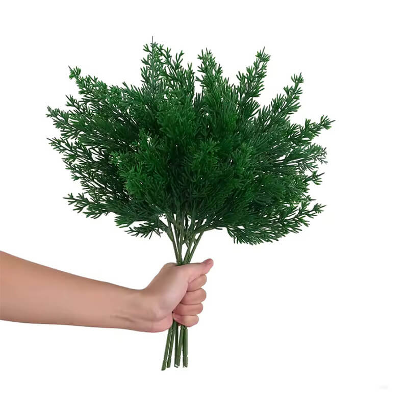 Artificial Green Plant Cypress Leaves for DIY Garland Wreath Christmas Embellishing and Home Garden Decoration