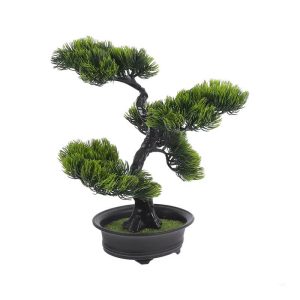 Compact Artificial Bonsai Tree Fake Plants For Decor Indoor Desk Plant Office Decorations Small Fake Bonsai Tree Realistic